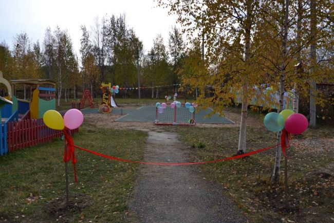 В детском садике №12 открылась новая спортивная площадка
