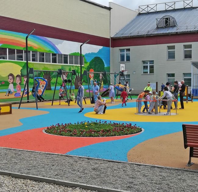 Новая площадка в ухтинском Детском парке. Фотофакт